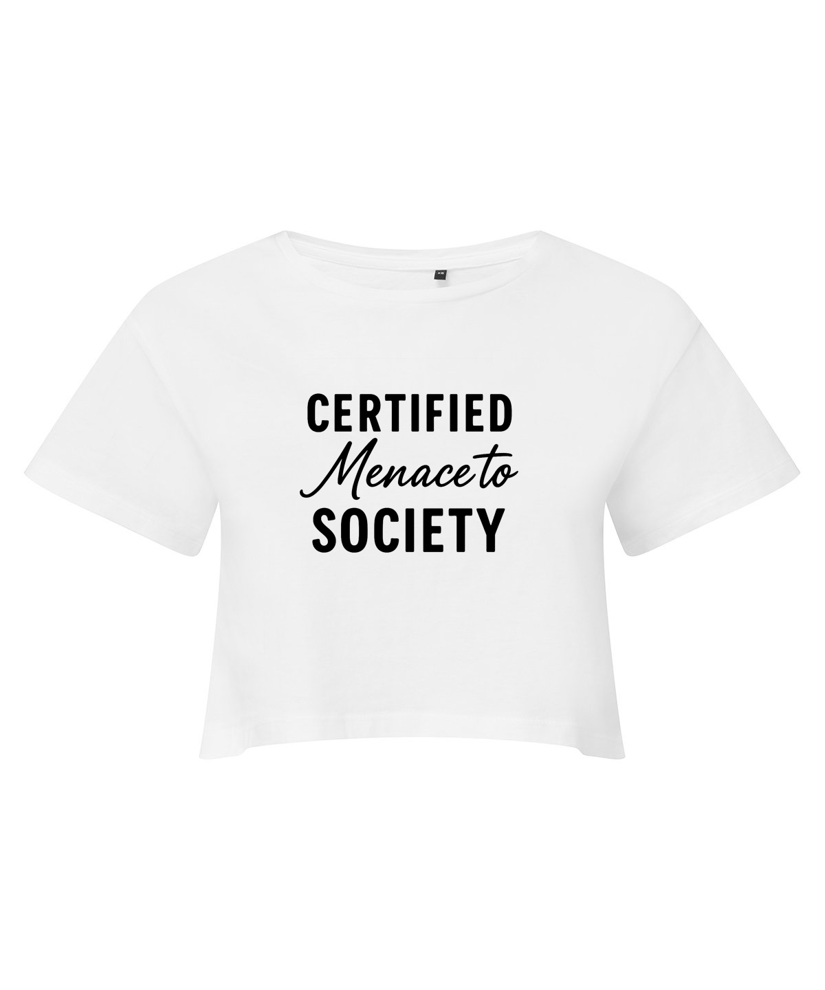 Certified Menace To Society Cropped T-shirt