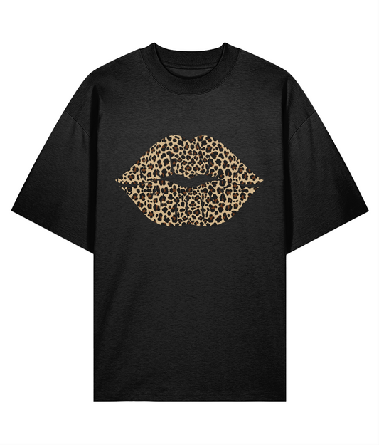 Leopard Lips Oversized T-shirt