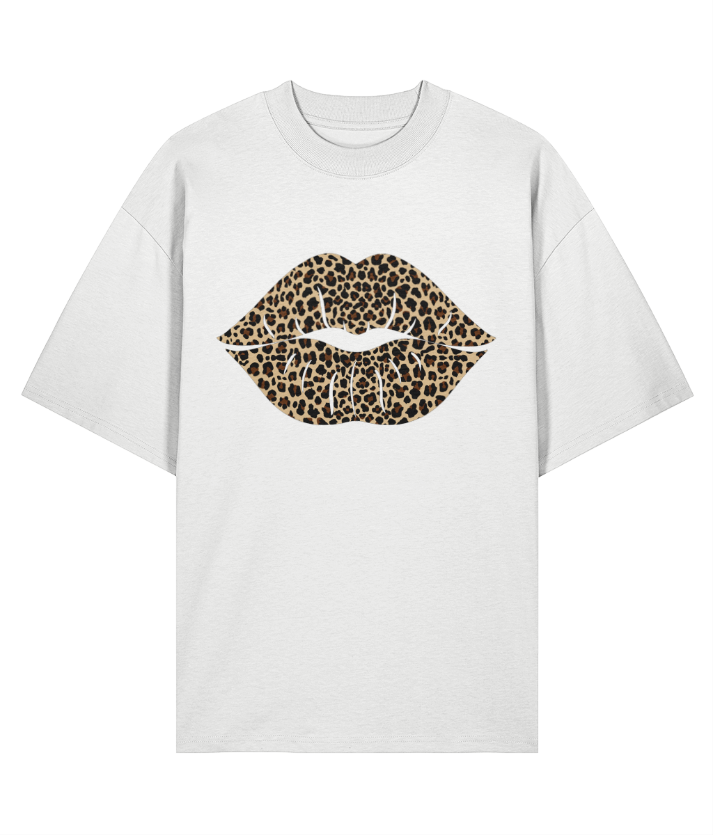 Leopard Lips Oversized T-shirt
