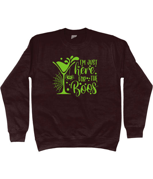 I'm Just Here For The Boos Halloween Sweatshirt