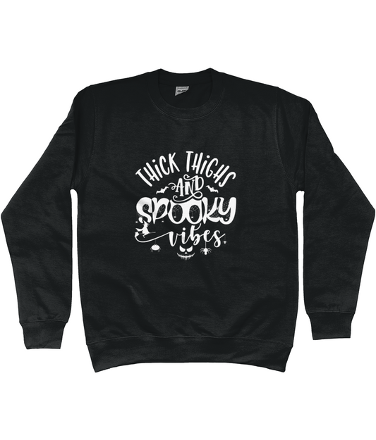 Thick Thighs Spooky Vibes Sweatshirt