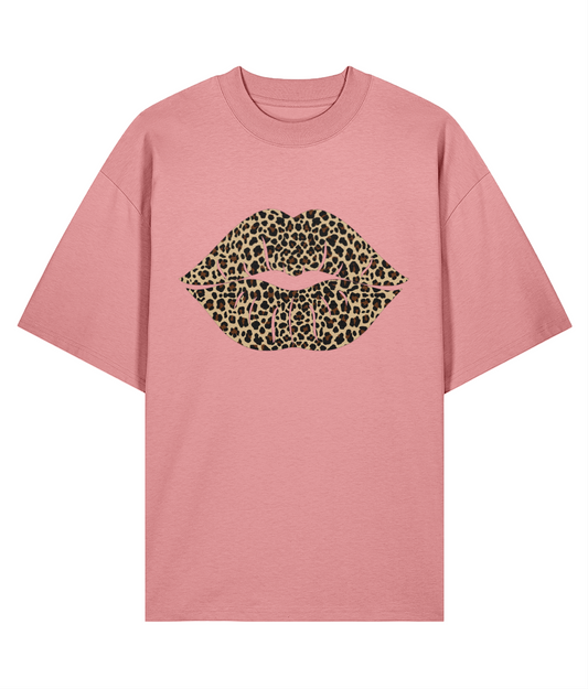 Leopard Lips Oversized T-shirt